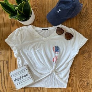 USA White Tee